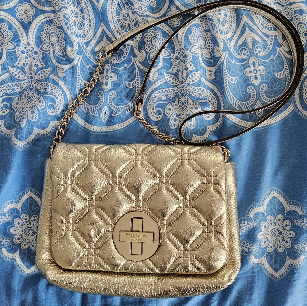 Kate Spade New York Astor Court Naomi Purse White Gold